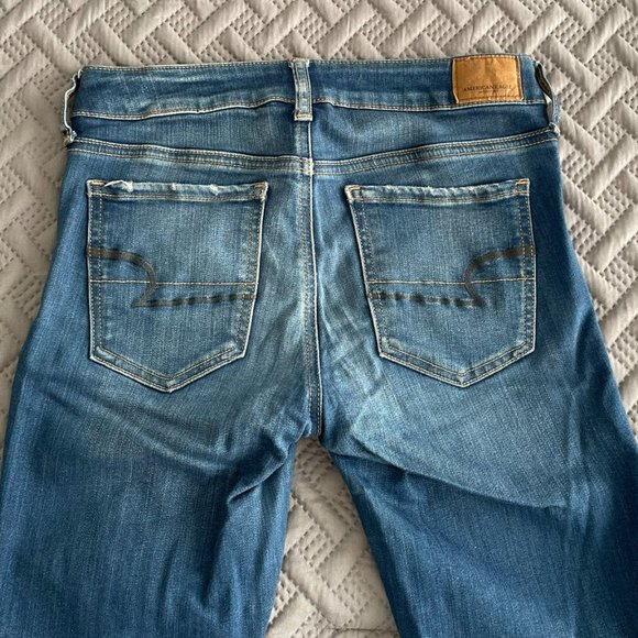 American Eagle Light Blue Super Stretch X Jeggings - Picture 3 of 8
